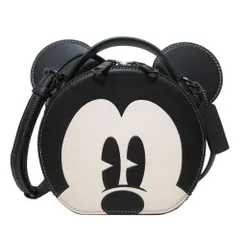 【新品】コーチ バッグ ショルダーバッグ COACH X DISNEY EAR BAG コーチ×ディズニー ミッキー フェイスデザイン 2WAY 斜め掛け コラボ商品 CM840 QB/M2(ブラック×マルチカラー) アウトレット レディース 送料無料