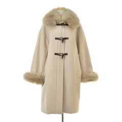 タグ付 トゥービーシック カシミヤ混 ダッフルコート 38 ベージュ 