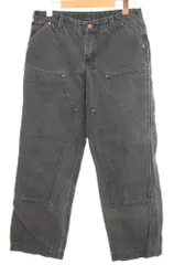 カーハート Carhartt USA製 ダブルニー ダックペインター レギュラー パンツ  デニム ブラック 103MB-684