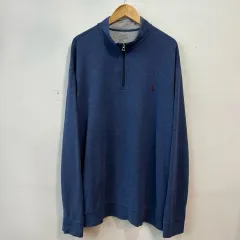 12545 - ポロラルフローレン ブルー ハーフジップ スウェット