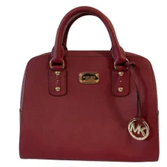 美品 MICHAEL MICHAEL KORS マイケル マイケルコース レザー 2WAY ショルダーバッグ ハンドバッグ ボルドー レディース 古着 中古 USED