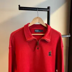 13751 - ポロラルフローレン スキーベア ハーフジップ ニット