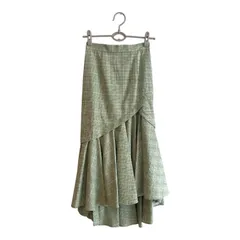 ZM1642 LILY BROWN リリーブラウン フレア切替マーメイドスカート グリーン レディース 0サイズ