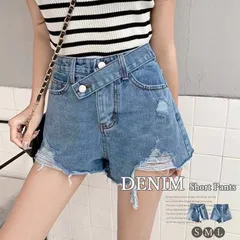 デニムショートパンツ レディース