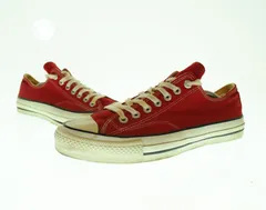 コンバース CONVERSE 80's 90's ALL STAR オールスター MADE in USA ローカット VINTAGE ヴィンテージ MENS OXFORD 赤箱 メンズ靴 スニーカー レッド 8 1/2 26.5cm 103S-1352