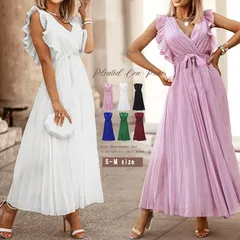 ワンピース プリーツワンピース レディース夏