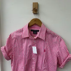 14593 - ポロラルフローレン ストライプ 半袖 シャツ