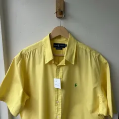 14889 - ポロラルフローレン ポロシャツ 黄色 半袖