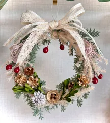 アーティフィシャルフラワークリスマスリース✨