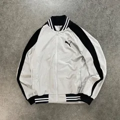 PUMA Track Jacket プーマ トラックジャケット ジャージ ジップアップ ラグラン ロゴ刺繍 グレー メンズ