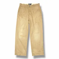 RALPH LAUREN REPAIRED THE BIG CHINO チノパンツ スラックス リペア加工 ラルフローレン ベージュ 32 （3326M）