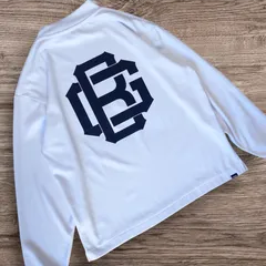 美品 BANDEL GOLF モックネック ドライスウェット デカロゴ ホワイト メンズ