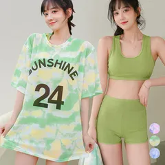 ラッシュガード付き ビキニ水着３点セット