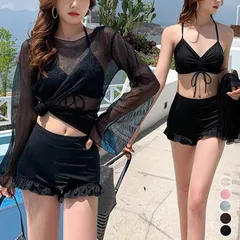 水着ラメシースルーラッシュガード