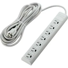 エレコム　法人用タップ　３Ｐ　抜け止め　マグネット　７個口　５．０ｍ