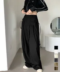 ワイドパンツ レディースハイウエスト