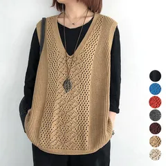 ニットベスト レディース ニットジレ秋冬 SK19846695-5583