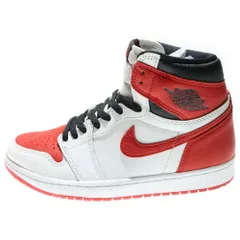 NIKE (ナイキ) AIR JORDAN 1 HIGH OG HERITAGE エアジョーダン ヘリテージ ハイカットスニーカー ホワイト/レッド US8.5/26.5cm 555088-161