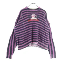MONCLER (モンクレール) × PALM ANGELS パームエンジェルス ロゴバッチ付き ニットセーター パープル E209L9000400 A9128