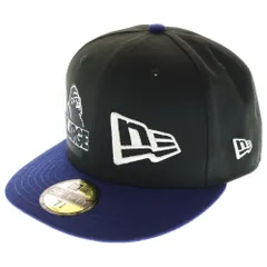 X-LARGE (エクストララージ) ×NEWERA 59FIFTY 2TONE MIX LOGO CAP ニューエラ ツートーンロゴキャップ 帽子 ブルー/ブラック