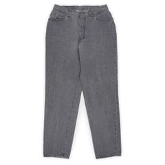 リーバイス Levi's 80s 80年代 17501-6158 先染め ブラックデニムパンツ ジーンズ MADE IN USA アメリカ製 レディース 505 517 ヴィンテージ アメリカ 古着 黒 13 / 実寸W28【中古】