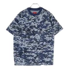 SUPREME (シュプリーム) 17AW Pocket Tee S/S デジタルカモ 1ポケット クルーネック 半袖Tシャツ カットソー ネイビー