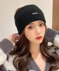 ニットヘアバンド 幅広 ヘアターバン