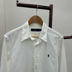 13826 - ポロラルフローレン 白 シャツ