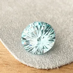 【✨淡く澄んだ青】ジルコニア 花火カット 1粒 10mm 大粒 ルース｜ピアス・ネックレス・イヤリング制作に