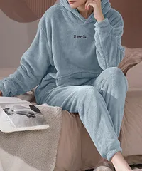 ルームウェア フリース パジャマ セット