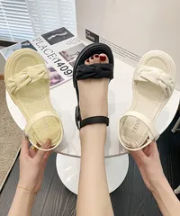 厚底サンダル レディース 美脚