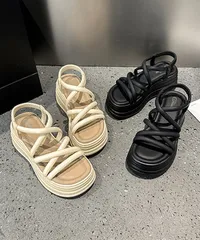 ストラップサンダル 厚底 夏靴