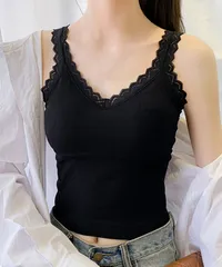 タンクトップ カップ付き 無地インナー