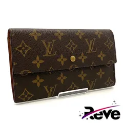 ルイヴィトン モノグラム ポルトフォイユ インターナショナル 三つ折り財布 ブラウン