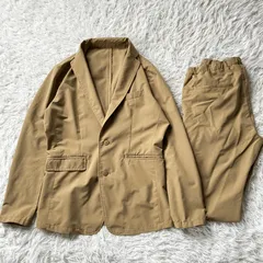 状態良 ナノユニバース  セットアップ ベージュ テーラードジャケット NANO UNIVERSE Mサイズ 古着 4123