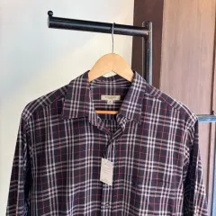 15205 - BURBERRY バーバリー ネイビー ノヴァチェック シャツ
