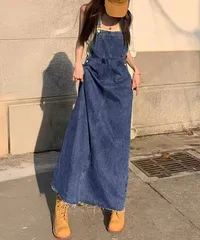 サロペットスカート デニムジャンスカ