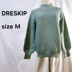 [ドレスキップ] 　(R) リブハイネックニット プルオーバー ミントグリーン