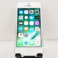 iPhone5 16GB au ホワイト&シルバー 送料無料 本体 c15771