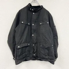 【3点以上まとめ買いで20%OFF】古着 used　Barbour　バブアー　INTERNATIONAL　オイルドジャケット　中綿入り　黒　ブラック　XLサイズ
