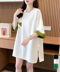 オーバーサイズTシャツチュニックTシャツ