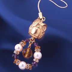 ふくろう幸せの環ストラップ