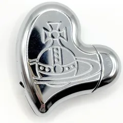 Vivienne Westwood ヴィヴィアンウエストウッド ハートシェイプ オーブ ロゴ ガスライター 喫煙具 ガンメタ クローム シルバー系 【中古】【送料無料】