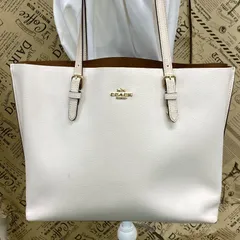 コーチ トート ショルダーバッグ ビジネス 革 白 A4 FY237