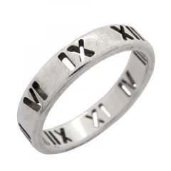 超美品 ティファニー オープンアトラス ナローリング シルバー 9号 TIFFANY&Co[ティファニー] アトラス オープン リング 並行輸入品