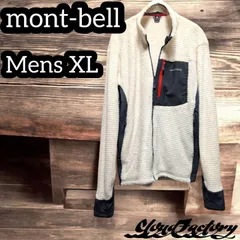 モンベル クリマエアジャケット メンズXL ボーンホワイト mont-bell アウトドア フリース