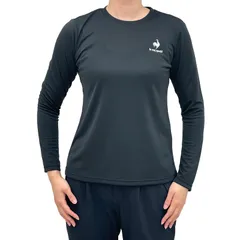 ルコック スポルティフ(lecoq sportif) エコペットロングスリーブシャツ レディース ブラック(BLK) QMWTJB30Z