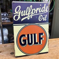 Gulf メタルサインプレート エンボス加工 - メルカリ