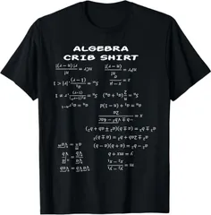 送料無料  100%コットン おもしろ オタク 代数 チートテスト 数学 学生ギフト Tシャツ 熱転写3Dプリント メンズ　レディース おもしろい 半袖 パロディ　Tシャツ