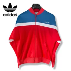 adidas アディダス 80s M トリコロールカラー トラックジャケット ヴィンテージ  トレフォイルロゴ